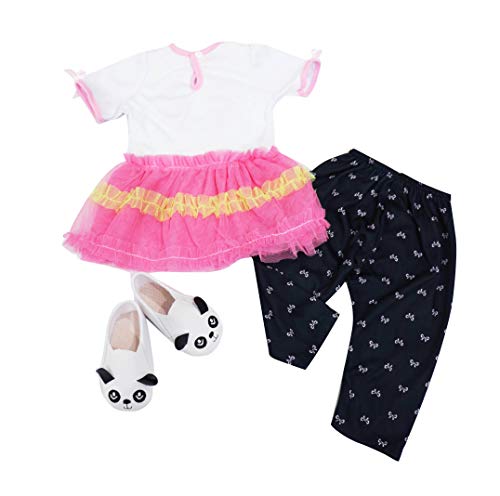 image for WAWA-HAOKEAI Reborn Baby Dolls Clothes for 22-24 inch Panda Outfit Acc