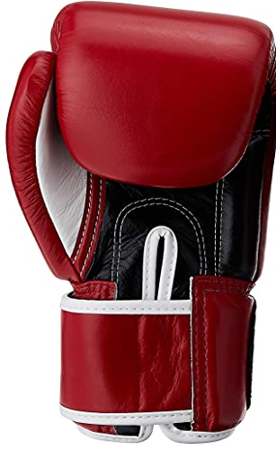 Image of Fairtex Muay Thai Style Sparring Gloves, Red, 12-Ounce