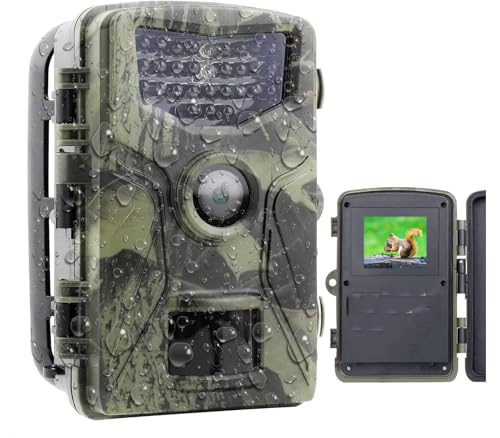 YASTA Fototrappola 16MP 1080P Full HD Fotocamera da Caccia con