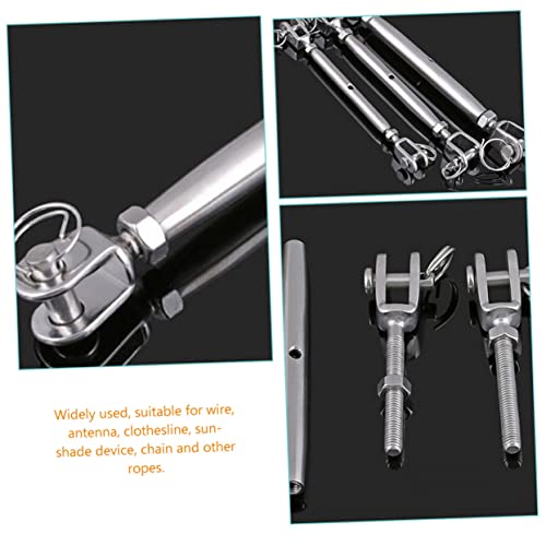 Gatuida Turnbuckle Stainless Steel Cable Turnbuckle Rigging Screw for Wire Rope miniatura 4