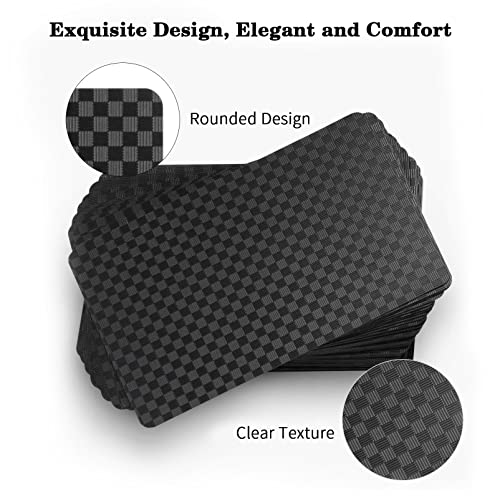 Spielkarten 2 Kartendecks, Einzigartig kühles Schwarzes Poker Wasserdichtes PET Plastik Spielkarten, Premium Kartendeck Standardgröße für das Geschenkpartyspiel(Gold und Schwarz) – Bild 5