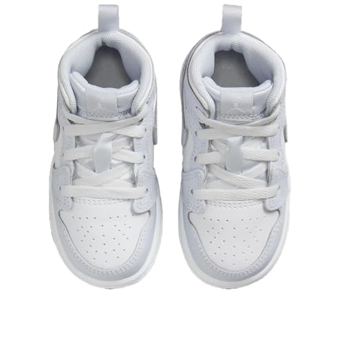 Jordan 1 Mid Baby/Toddler Shoes (FD8782-400, Cobalt Bliss/Neutral Grey/White)2