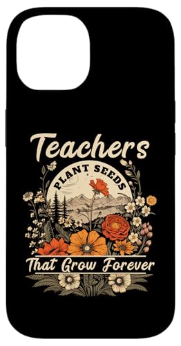 Wildflower Teacher Shirts Women Teachers Plant Seeds Forever Carcasa para iPhone 14