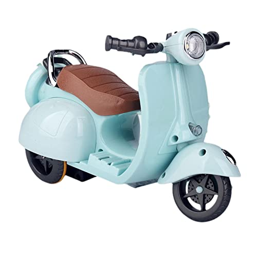 Timoya ハムスター おもちゃ 車 電動バイク ライト 音楽 付き 360°回転 オートバイ 人気 鳥 おもちゃ 小さなペット用 ウサギ モルモット おもちゃ (ブルー)