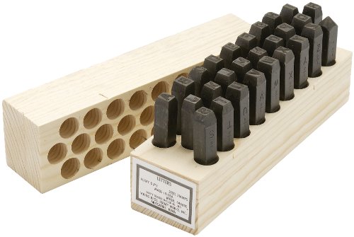 Young Bros 10273 27 Piece Heavy Duty Stamp Letter Set, Steel, 5/8