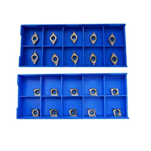20 Stück CCGT060204-AK CCGT21.51 DCGT070204 DCGT21.51 Aluminium-Wendeschneidplatten, Hartmetall-Dreheinsätze zum Bohren und Außenkreisschneiden für Aluminium, Kupfer und Kunststoff