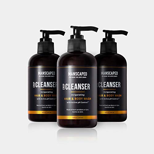 Manscaped Men's All-In-One Ball and Body Wash (3 Pack), Shower Gel For Men