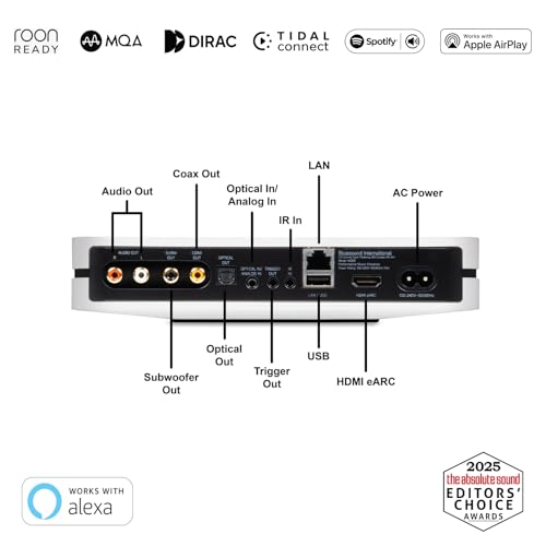 Image of Bluesound Node Performance Multi-Room Hi-Res Wireless Music Streamer (2024 Model) - White