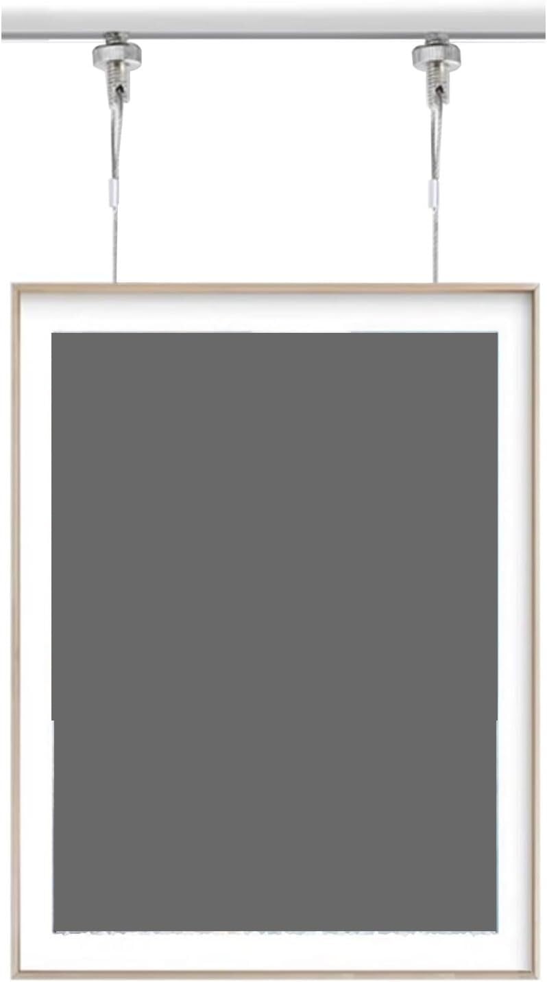 Fixation pour tableaux sans abîmer les murs kit rail 1.5m et câbles acier pour salon moderne
