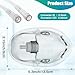 Geiserailie 2 PCS XL Oxygen Mask with 6.6 Ft Tubing and Adjustable Elastic Strap, Adult Oxygen Mask with Tubing, Transparent Oxygen Masks for Face Adult