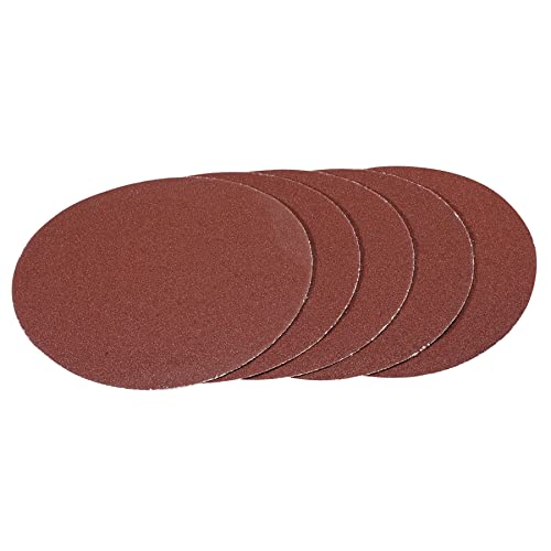 Image of Draper 93388 Pack of Five 180mm Hook and Loop Aluminium Oxide Sanding Discs (60G)