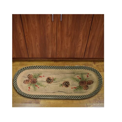 Tapete Oval Trenzado 48 pulgadas Rivers Edge Products miniatura 2