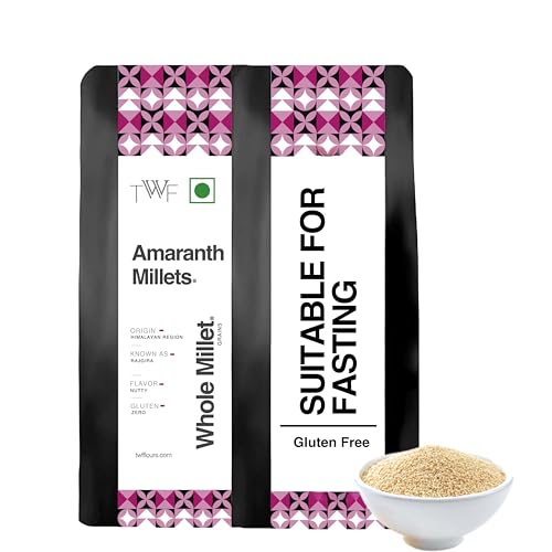 Image of TWF Unpolished Amaranth Whole Millet | 1kg | Hulled | Rajgira | Ramdana Seeds | Naturally Gluten-Free Supergrain | Calcium-Rich & Cholesterol-Free | Easy to Cook | Ideal for Fasting, Soups, Laddoos, Chapati & Salads