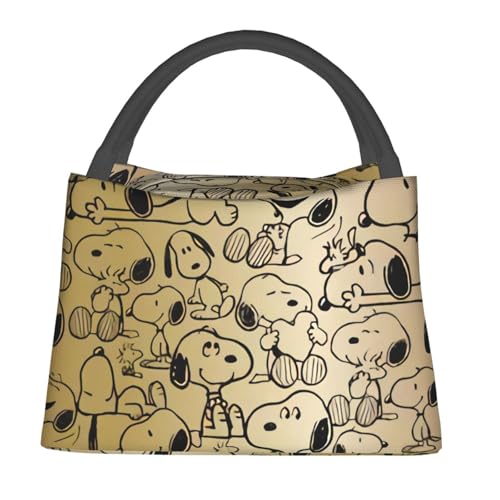 スヌーピー ランチバッグ 保温保冷 トートバッグタイプ 折りたたみ式 軽量 弁当袋