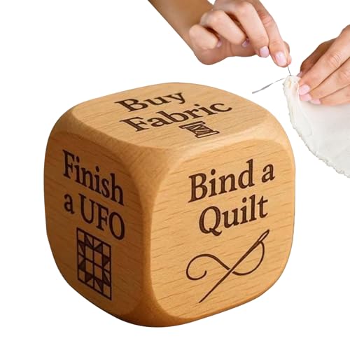 YNPQTDS Dés de quilting - Pour travaux manuels - En bois - Outil pour la, le travail manuel, le studio, la maison, le matelassage, le tricot, les bobines de fil