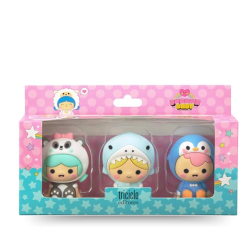 Triciclo Editores DundunBaby “Pack de 3” | Bebés Animalitos |Juguetes Coleccionables de...