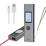 laser distance meter, IIDA DM01 Laser measure 131 Feet backlit Display Compact handheld Laser Measurement tools for Dad real estate agent gifts
