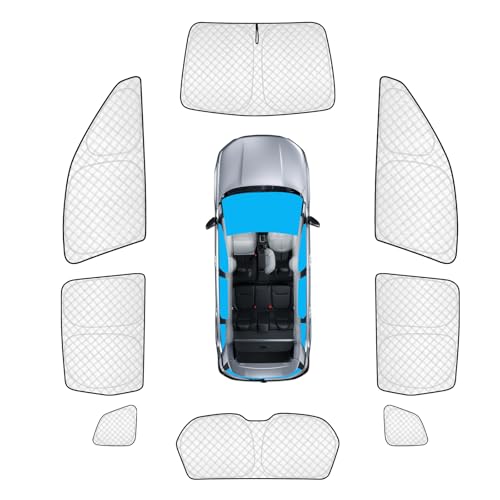 Image of KMF 8pcs Sun Shades for Subaru Forester 2014-2018 Accessories,Thicken Full Car Window Covers for Windshield Side Rear, UV Block Privacy and Blackout for Camping Outdoor Custom Fit