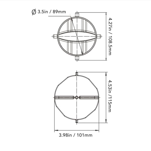 Image of aqxreight 2pcs RV Sewer Cap Leakproof Double Ear Type Anti Aging Plastic Hose Cap Replacement Suitable for RV Sewer System Easy Installation Secure Seal