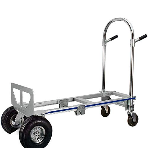 Carretilla de mano multiusos con ruedas antipinchazos y capacidad 30 kg miniatura 1