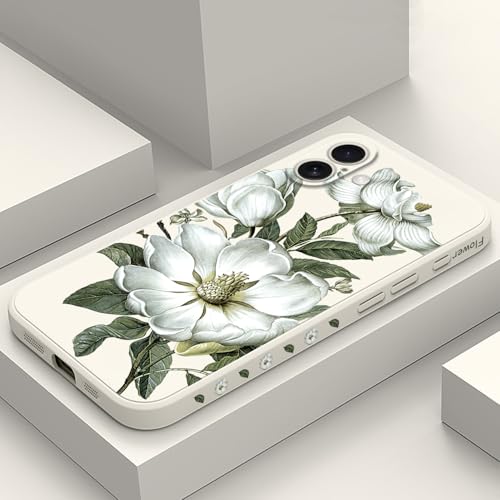 Coque iPhone 16 Plus silicone blanc coton chic et doublure microfibre