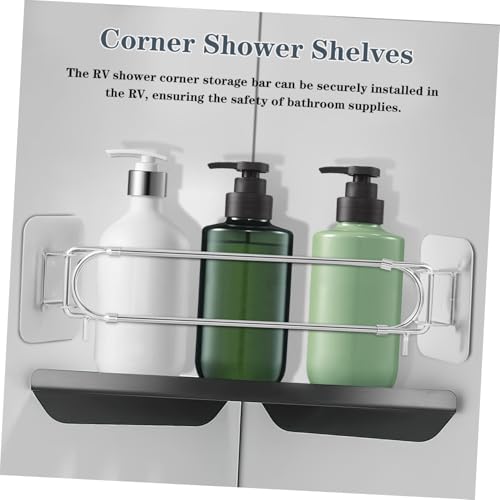 Barre de rangement angle pour RV et accessoires de douche camping-car