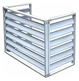 Cubierta de aluminio para aire acondicionado y exterior de acero de zinc, 100 x 70 x 50 cm) para mejorar la