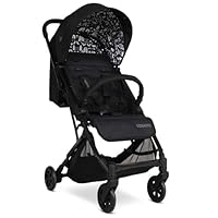 Cosatto Yo Travel Stroller - Baby Pushchair Lightweight Compact Fold from Birth to 25kg - Airline Compliant, One Hand Easy Fold, Large 8kg Shopping Basket, Raincover & Bumper Bar (Silhouette)