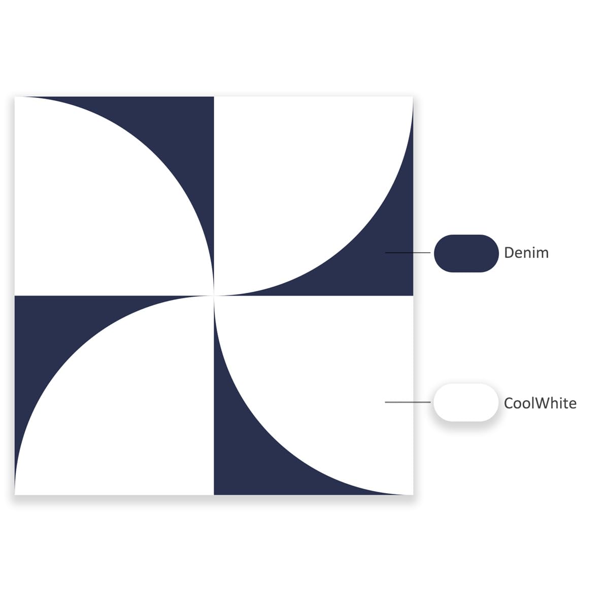 Azulejos de cerámica para pared, adhesivos para azulejos de 20 x 20 cm, color azul y blanco, para cocina y baño (24 unidades)