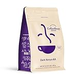 Coffee Bean Direct Dark Kenya AA, Whole Bean Coffee, Dark Roast, 1 Pound Bag (Pack of 1)