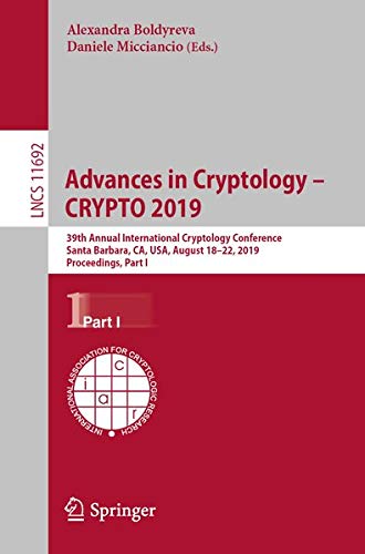 Buy Advances in Cryptology – CRYPTO 2019 — BookShops.in