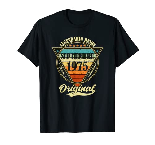 47 cumpleaños Nacido en Septiembre de 1975 Vintage 47 años Camiseta