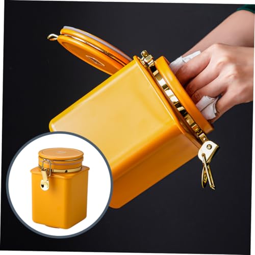 Contenedor Airtight para Granos de Café Naranja miniatura 4