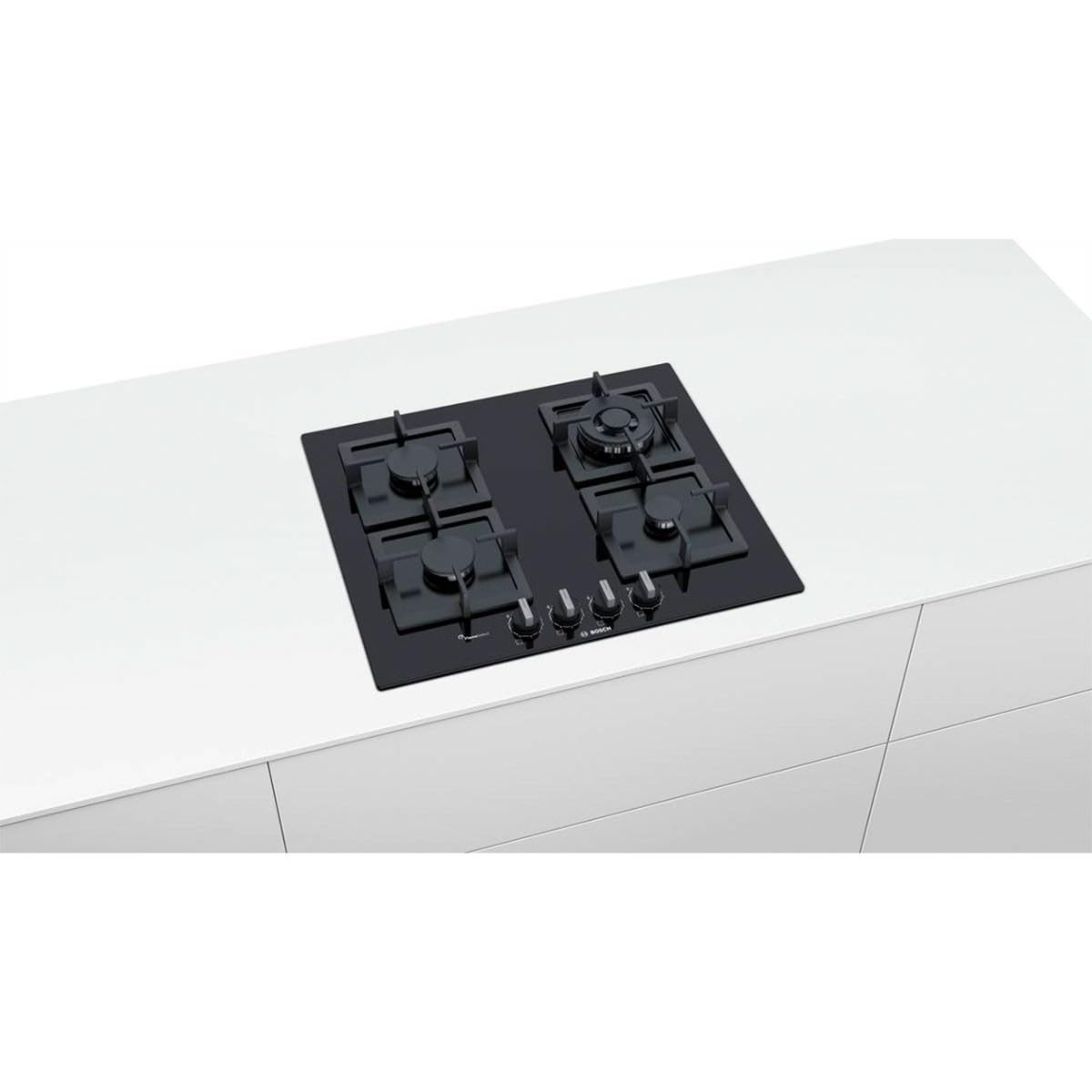 Bosch - Table de cuisson à gaz en verre trempé pph6 a6b20 Finition Noir - 60 cm