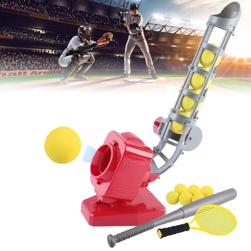 Macchina automatica di lancio di baseball con l'istruttore di auto-movimento e le palle per la pratica dei bambini e degli adulti