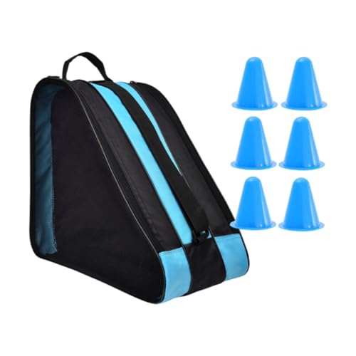 predolo Multi-Use Skate Bag for Children with Storage for Skating Shoes, Blue
