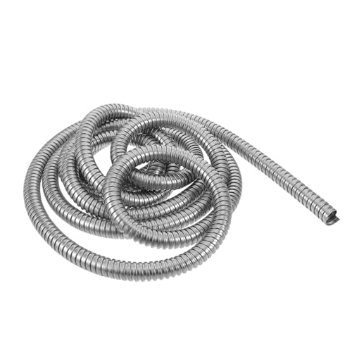 NUOBESTY Condotto Flessibile in Acciaio Inox Per Cavi Striscia Autoadesiva Per Gestione Cavi Da Parete Lungo Muro Elettrici