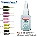 Permabond 102 (1oz Bottle) Instant Adhesive-Viscosity, Great for Plastic & Rubber