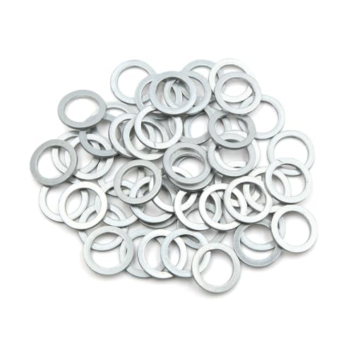 Image of X AUTOHAUX 50pcs Engine Oil Crush Washers Drain Plug Gasket 16mm ID 22mm OD