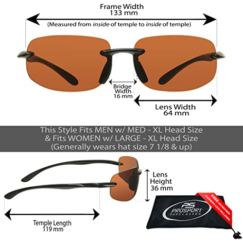 Image of proSPORT Blue Light Reducing High Definition HD Lens Sunglass TR90 Sport Frame Men Women