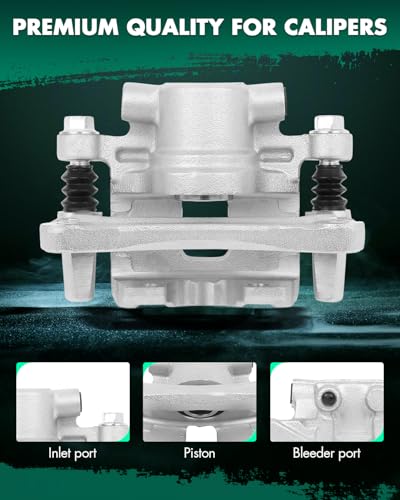 Image of SCITOO Rear Left Brake Caliper With Bracket 18B5105 Compatible For Chrysler 0 /Sebring, For Dodge Avenger, For Dodge Caliber, For Jeep Compass /Patriot, For Mitsubishi Lancer /Outlander Sport /RVR