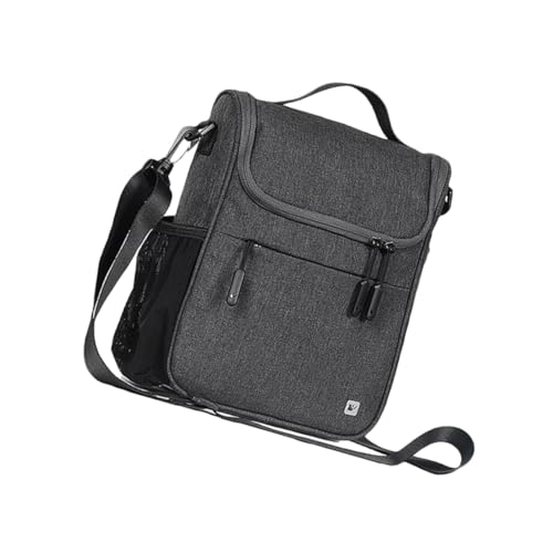 Frcolor フロントバッグ 大容量 多機能ハンドルバーバッグ 式 対応 プロ用サイクリングアクセサリー 通勤通学用収納バッグ ダークグレー