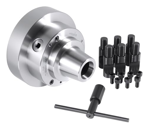 Accusize Industrial Tools 6-1/2'' 5C Collet Chuck with Integral D1-6 Camlock Mounting, 7/8'' Stud, 0269-0016