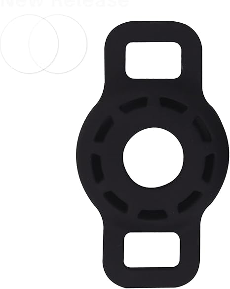 air tag holder soft silicone air tags case for airtags strong extensibility airtag holder for airtag accessories by nothing burger black