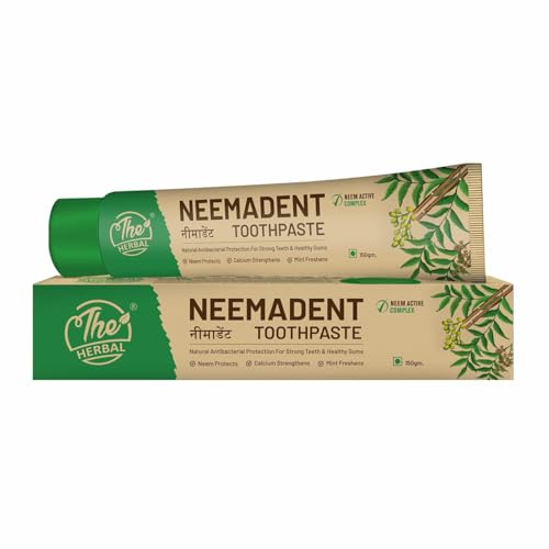 Image of Neemadent Neem Toothpaste 150g | Strong Teeth, Cavity Protection, Reduce Plaque & Prevents Bad Breath | Herbal Toothpaste with Neem & Clove | Antibacterial Gum Care