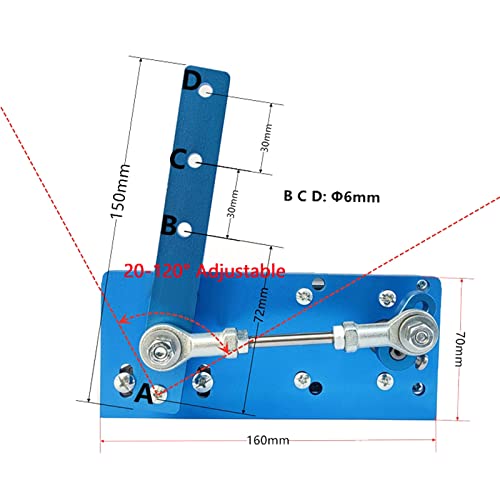JQDML 24V Reciprocating Swing Motor, Max 90RPM, 20-120 Degrees Adjustable - Image 3