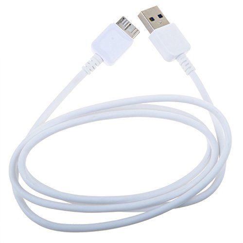PK Power White USB 3.0 Data Cable for LaCie Rugged Mini 500GB 301555 301556 1TB 301558