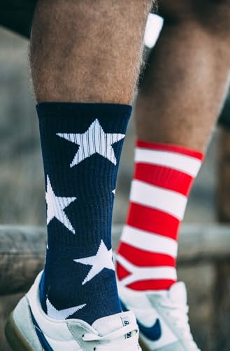 Tactical Pro Supply American Flag Socks for Men or Women - Perfect for Every Patriot - 86% Nylon, 12% Polyester, 2% Spandex2