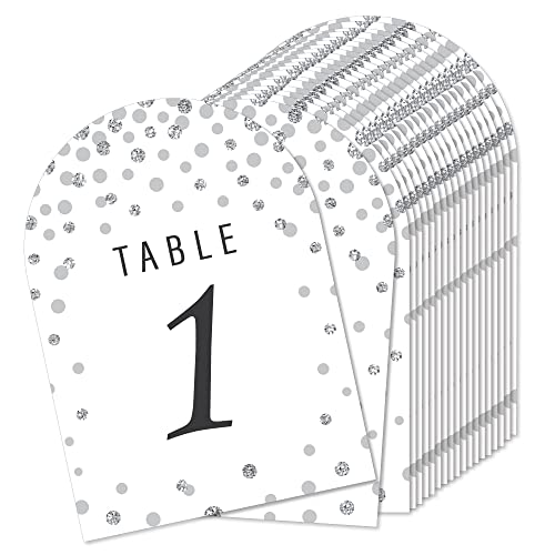 Cartes de mariage pour sublimer vos tables de fête et réceptions élégantes en argent