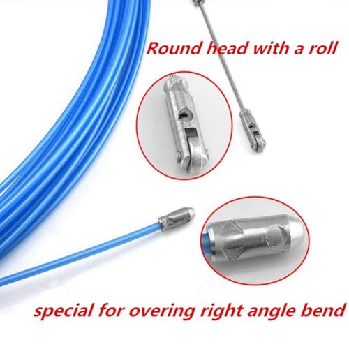 Extractor de cables de 50 metros con rueda de empuje anticodos 3